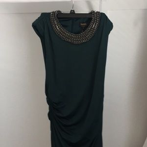 Dark green cocktail dress